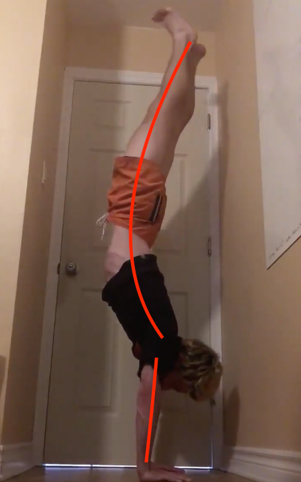 Imperfect handstand